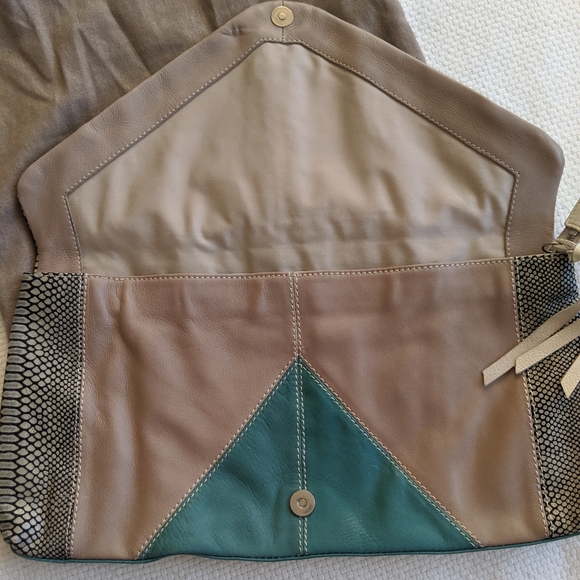 Foley + Corinna Large Leather Clutch - Picture 2 of 8